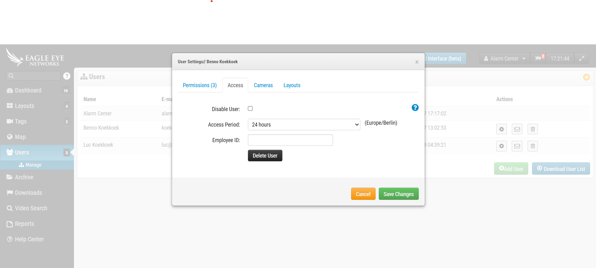 EagleEye User Settings 3